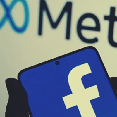 Meta and facebook logo