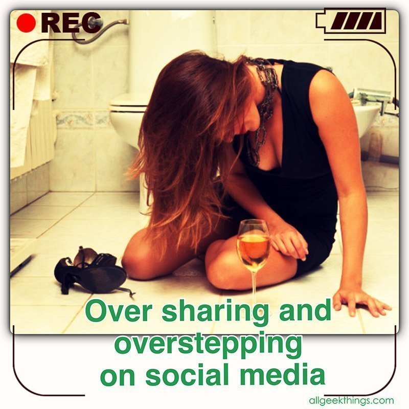 oversharing on social media