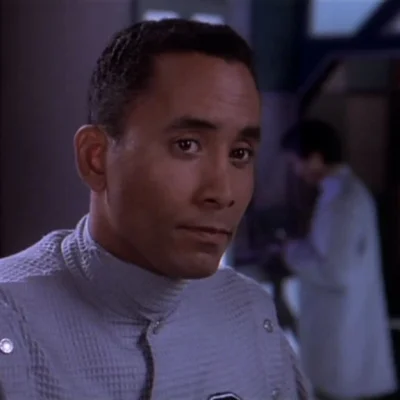 Richard Biggs as Dr Franklin in Babylon 5