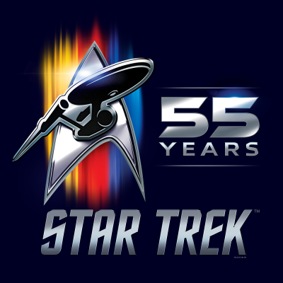 Star Trek 55 years anniversary logo