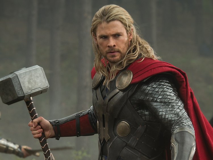 Thor with his hammer Mjolnir