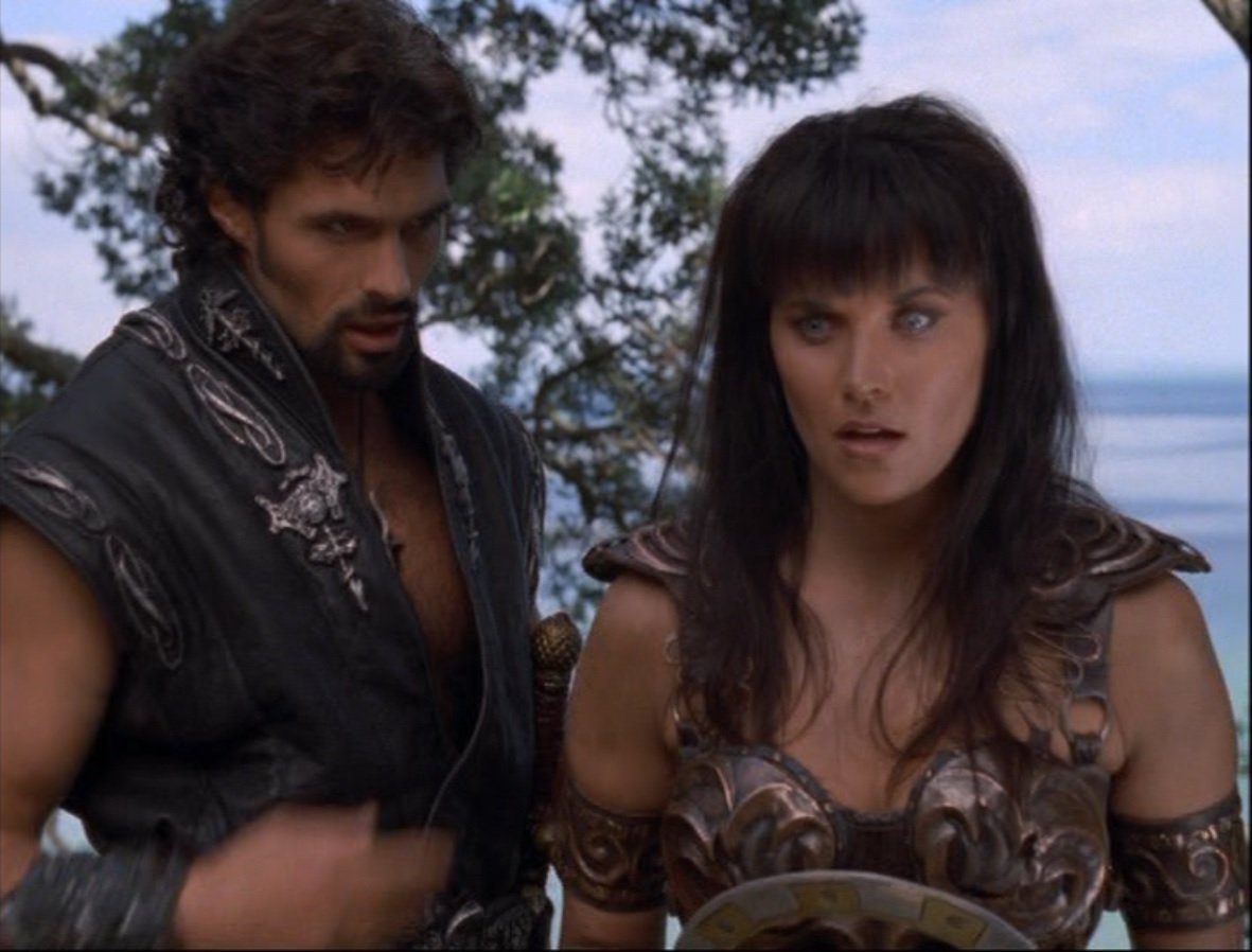 Xena and Ares in the Furies